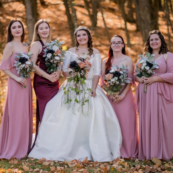 Azazie Juna Bridesmaid Dress in Dusty Rose - Picture 4 of 5